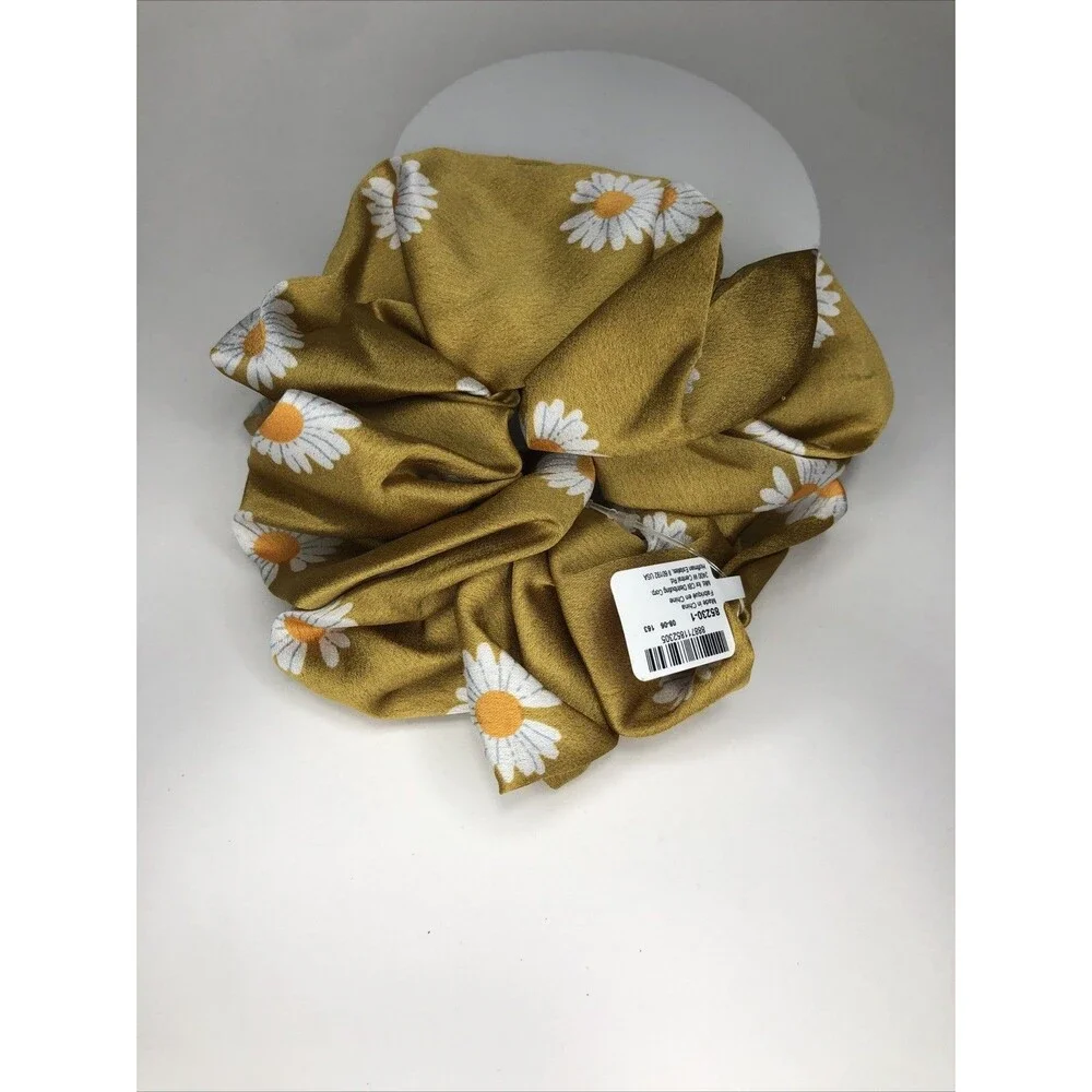 Hair Accessories, Gold Scrunchie With Daisies  Claire’s ,hair ties accessory